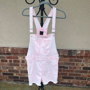Pink short overalls